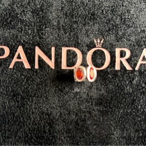 Pandora Ruby Red Stud Earrings